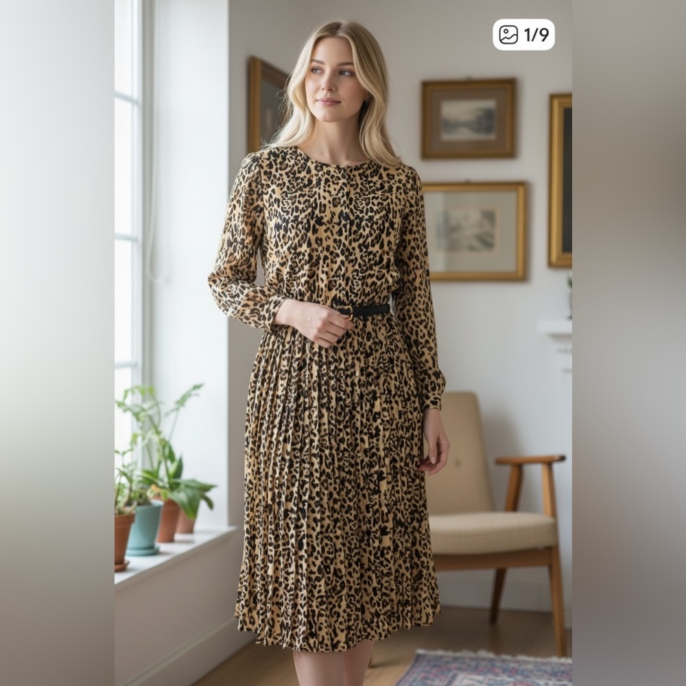 J Crew animal print dress 🐆